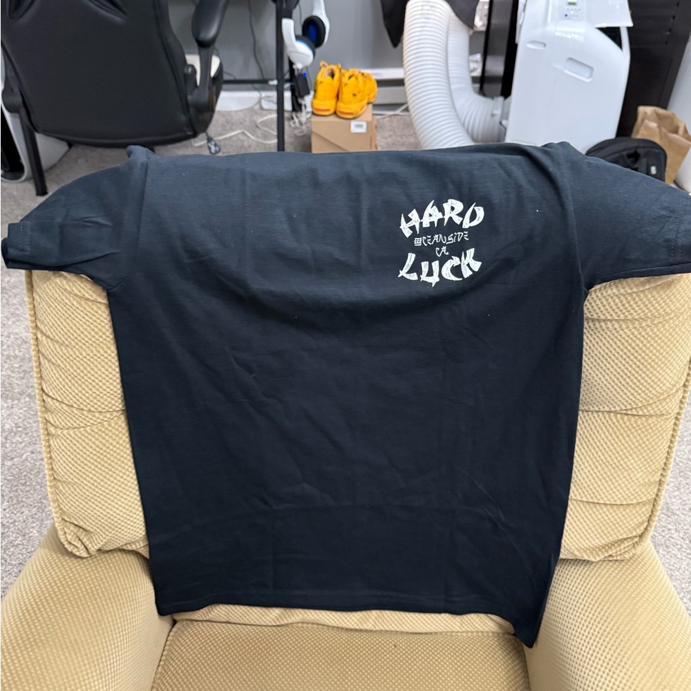 Hard Luck Black Graphic T-Shirt